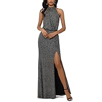 Xscape Women's Metallic Gown Black Size 14