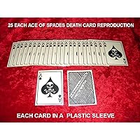 Vietnam WAR ACE of Spades Death Cards 25 Each in Plastic Sleeves