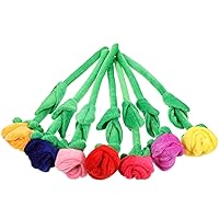 ERINGOGO 7pcs Faux Plants Artificial Plants for Outdoors Stuffed Rose Flower Fake Roses Indoor Plant Out Door Toys Rose Toy House Plants Simulation Rose Curtain Buckle Chew Child