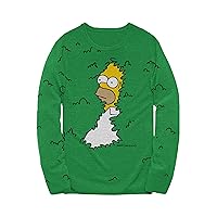 Mad Engine Adult The Simpsons Homer Bushes Sweater