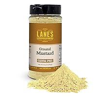 Lane's Ground Mustard Powder - Premium Dry Mustard Powder | Add Bold Flavor & Kick to Any Dish | All Natural | No Preservatives | Vegan | Gluten Free | 6.5oz