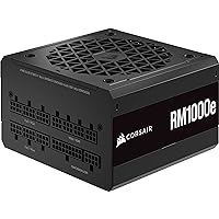 Corsair RM1000e (2023) Fully Modular Low-Noise Power Supply - ATX 3.0 & PCIe 5.0 Compliant - 105°C-Rated Capacitors - 80 Plus Gold Efficiency - Modern Standby Support - Black