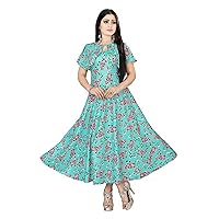 Jessica-Stuff Women Crepe Blend Stitched Anarkali Gown Wedding Dress (1153)