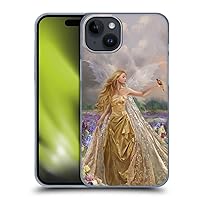 Head Case Designs Officially Licensed Nene Thomas Gold Angel Fairy with Bird Deep Forest Hard Back Case Compatible with Apple iPhone 15 Plus