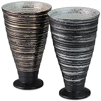 Ranchant Pair Goblet, Multi, Diameter 3.3 x 5.5 inches (8.3 x 13.9 cm), Gold and Silver Brush, Arita Ware Pottery Kiln, Made in Japan