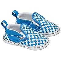 Vans Infant Slip-On V Crib Sneakers (Brilliant Blue/True White, 1)