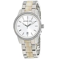 Michael Kors MK6371 Silver Stainless Steel & Acrylic Horn Women's Watch