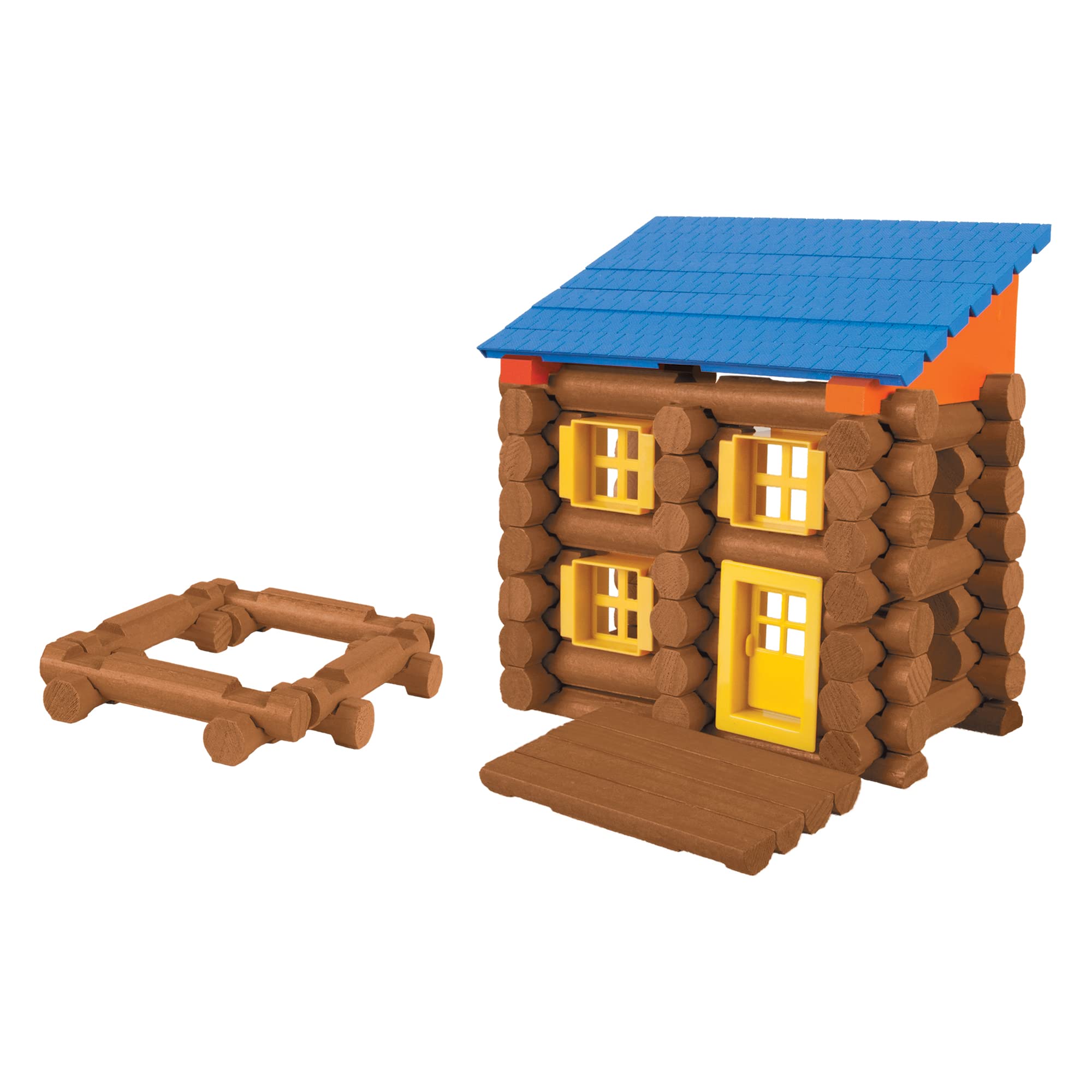 LINCOLN LOGS – Oak Creek Lodge – 137 Pieces - Real Wood Logs-Ages 3+ - Best Retro Building Gift Set for Boys/Girls – Creative Construction Engineering – Top Blocks Game Kit - Preschool Education Toy