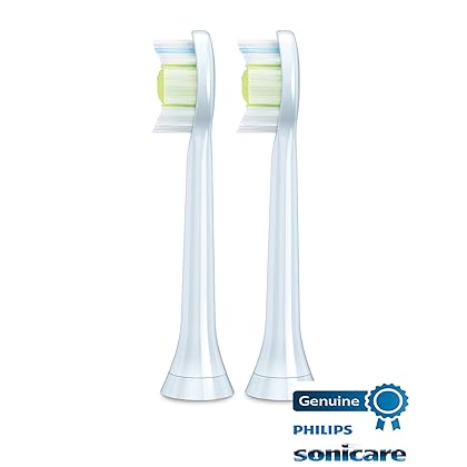Philips Sonicare Genuine DiamondClean replacement toothbrush heads, HX6062/64, White 2-pk