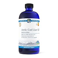 Pro Arctic Cod Liver Oil, Orange - 16 oz - 1060 mg Total Omega-3s with EPA & DHA - Heart & Brain Health, Healthy Immunity, Overall Wellness - Non-GMO - 96 Servings