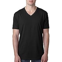 Next Level Apparel Mens Premium CVC V-Neck T-Shirt - 6240, Black, XX-Large
