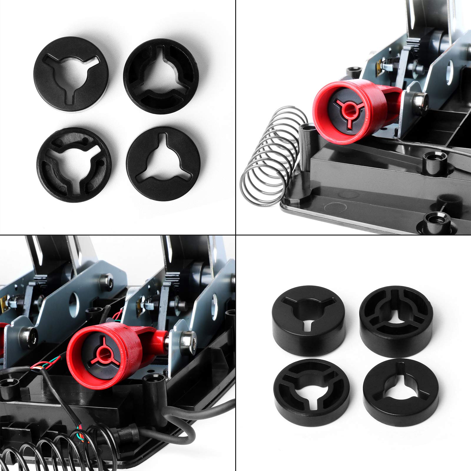 HUAYUWA Soft Damping Block Universal Pedal Modification Kit Fit for Logitech G25/G27/G29 Gaming Racing Wheel Upgrade Accessories