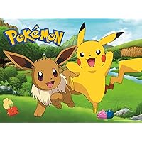 Buffalo Games - Pokemon - Pikachu and Eevee Spring - 100 Piece Jigsaw Puzzle for Families Challenging Puzzle Perfect for Family Time - 100 Piece Finished Size is 15.00 x 11.00