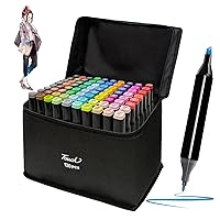 120 Colors Alcohol Markers Set, Dual Tips Blender Art Markers for Drawing Permanent Sketch Markers for Kids adult coloring, Professional Alcohol Based Markers, Artist Pens and Underlining
