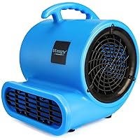 1/2HP ETL Listed Carpet Dryer Fan, 2200CFM Air Blower Mover for Home Drying, 15Ft Long Cord Portable Floor Blower Fan with 3-Speeds Daisy Chain Function (Blue)
