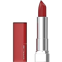 Color Sensational Lipstick, Lip Makeup, Matte Finish, Hydrating Lipstick, Nude, Pink, Red, Plum Lip Color, Smoking Red, 0.15 oz; (Packaging May Vary)