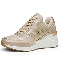 Cestfini Wedge Sneakers for Women - Wedge Tennis Shoes Non-Slip Women Fashion Sneakers