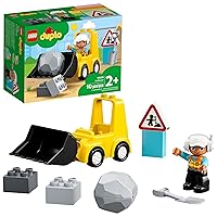 LEGO DUPLO Town Bulldozer Construction Vehicle 10930 Toy Set, Early Development and Activity Toys, Gift for Grandchildren, Toddlers, Boys & Girls Ages 2 Years Old and Up