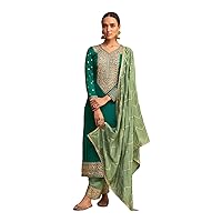 Xclusive Pakistani Eid/Ramzan Special Palazzo Pnat Style Salwar Kameez Suit for Womens with Beautiful Dupatta(D-2623)