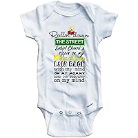 Baby Tee Time Boys' #2 Rollin Down The Street One Piece