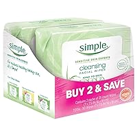 Cleansing Facial Wipes (Boxed 6 packs x 25 wipes) Total 150 Wipes
