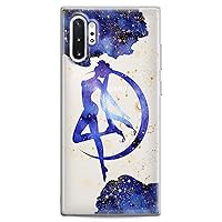 Case Compatible with Samsung S24 S23 S22 Plus S21 FE Ultra S20+ S10 Note 20 S10e S9 Girls Flexible Silicone Moon Awesome Women Clear Cute Slim fit Purple Cute Design Print Kawaii Blue Teens