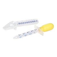 Ezy Dose Kids Oral Liquid Medicine Dropper and Spoon Kit, For Baby & Toddler, 5mL/1 TSP Capacity, Calibrated, Assorted Colors, 2 Piece Set, Made in the USA