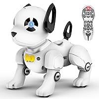 Remote Control Robot Dog Toy, Programmable Smart Interactive Robotic Pets, RC Stunt Robot Toys Dog Imitates Animals Music Dancing Handstand Push-up Follow Functions for Kids Boys Girls…