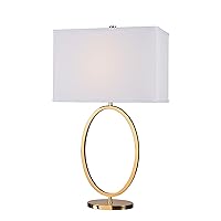 Kenroy Home 32950GLD Oke Table Lamp with Gold Plated Finish, Classic Style, 29.5