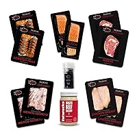Nordic Catch Ultimate Barbecue - Premium Meat & Seafood BBQ Bundle with Wagyu Beef Tallow, Sustainably Raised Pork, Ribeye Steak, Chicken Breast, Sashimi Grade Salmon & Lobster Tails and Lava Salt