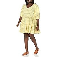 City Chic Women's Apparel Women's Plus Size Dress Flirty Check