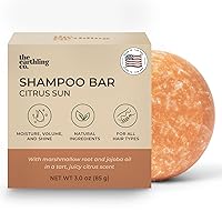 Shampoo Bar - Promote Hair Growth, Strengthen & Volumize All Hair Types - Paraben & Sulfate Free formula with Natural, Vegan Ingredients for Dry Hair (Citrus Sun, 3 oz)