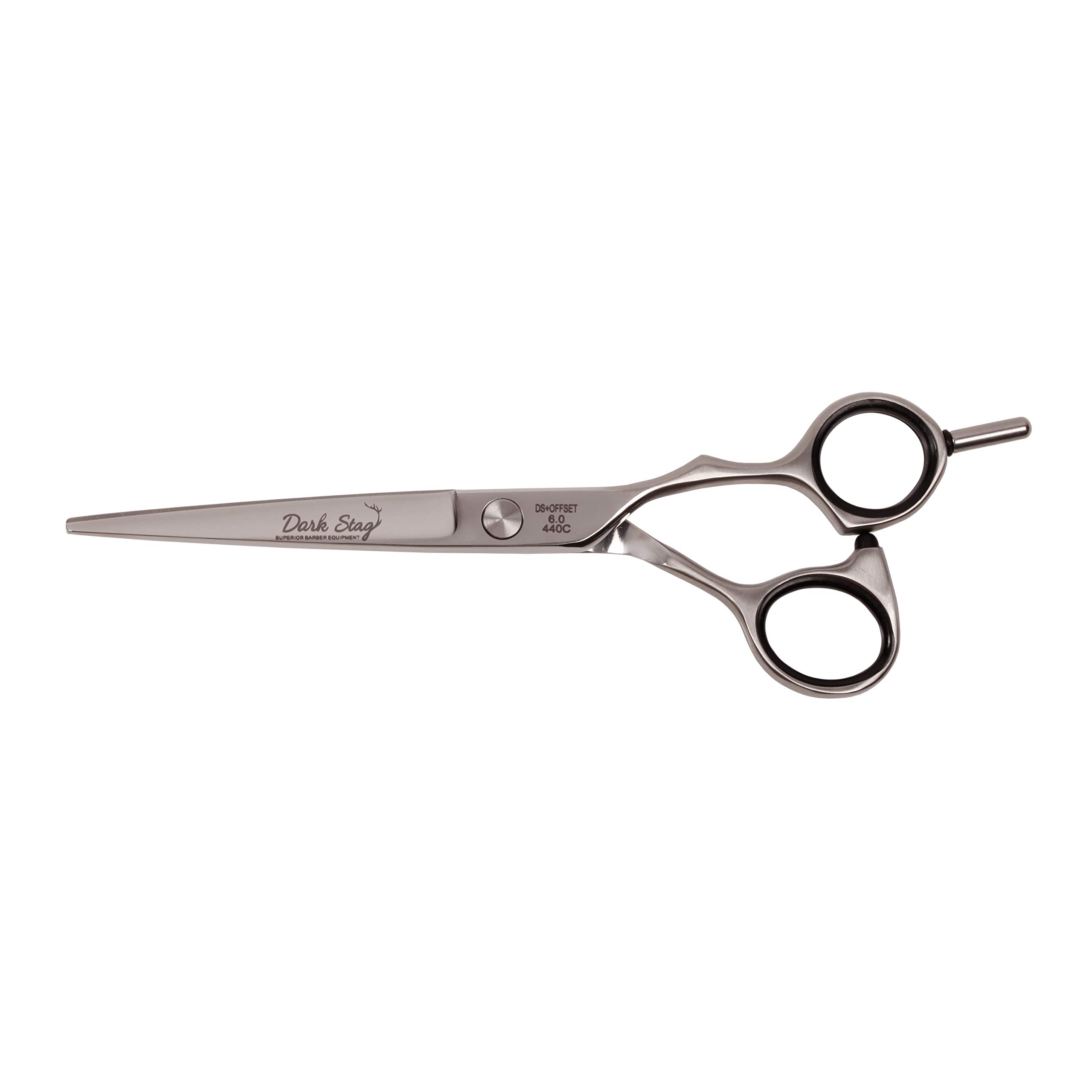 Dark Stag DS+ Offset convex razor edge professional barber scissor for professional hairdressers barbers. Stainless steel hair cutting shears. For salon barbers. - 7 inch