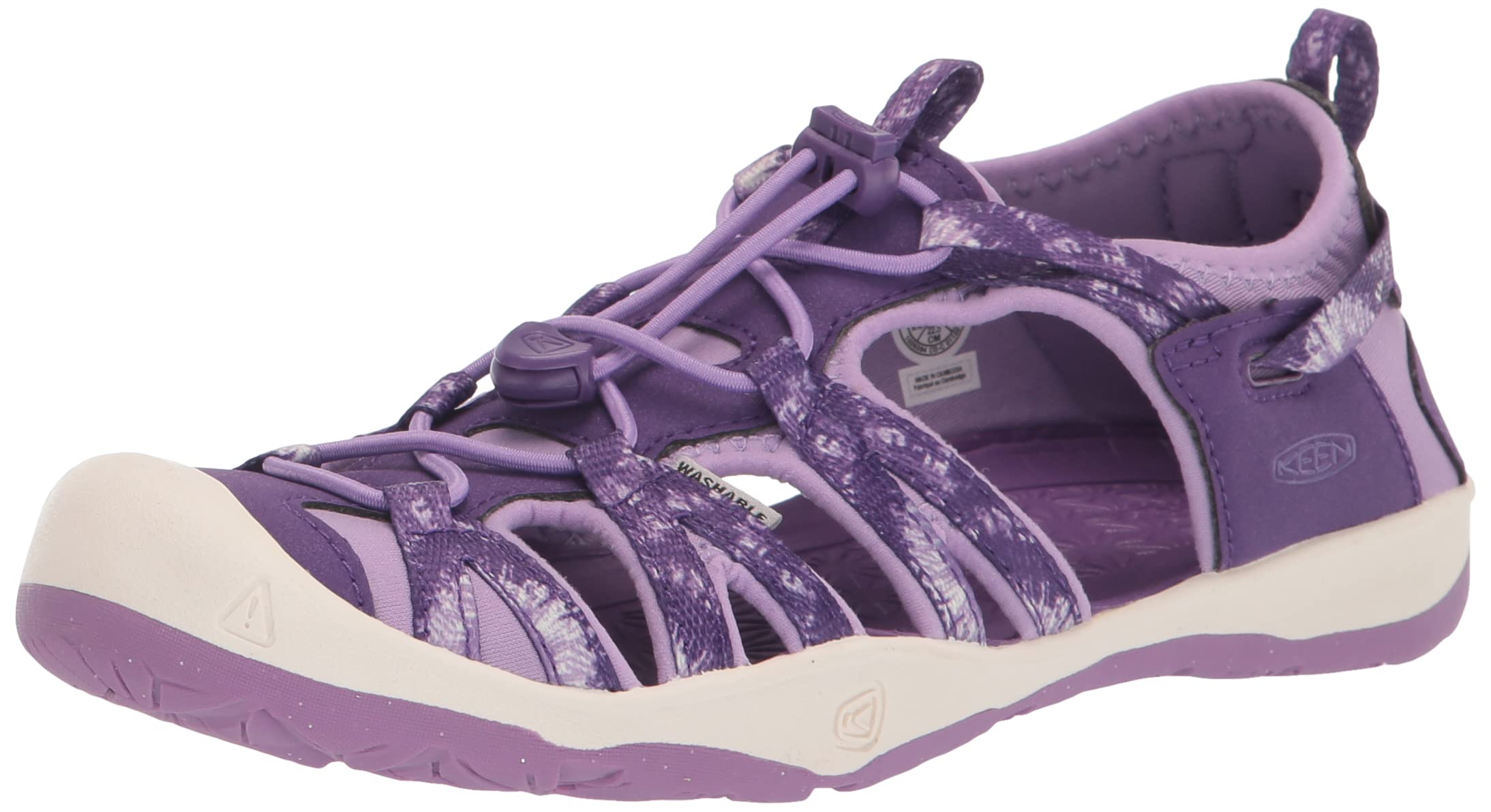 KEEN Kids Moxie Closed Toe Casual Sandals, Multi/English Lavender, 5 US Unisex Toddler