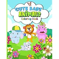 Cute Baby Animal Coloring Book