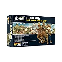 Warlord Games Bolt Action French Army Starter Army 1:56 WWII Table Top Wargaming Plastic Model Kit 402015503