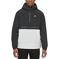 Tommy Hilfiger Men's Performance Fleece Lined Hooded Popover Jacket