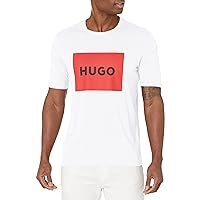 HUGO Men's Big Square Logo Short Sleeve T-Shirt