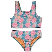 RMLA Girls' 2-Piece Floral Swimsuit Set
