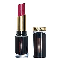 Super Lustrous Glass Shine Lipstick, Flawless Moisturizing Lip Color with Aloe, Hyaluronic Acid and Rose Quartz, Glass Ruby (025), 0.15 oz