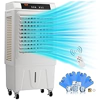 VEVOR Evaporative Air Cooler,120W 3100CFM Swamp Cooler with 9 Gal Water Tank,12H Timer,3 Modes & Speeds and Humidifying Portable 3-IN-1 Cooling Fan,Remote Control,Use for 950 Sq.Ft Indoor or Outdoor