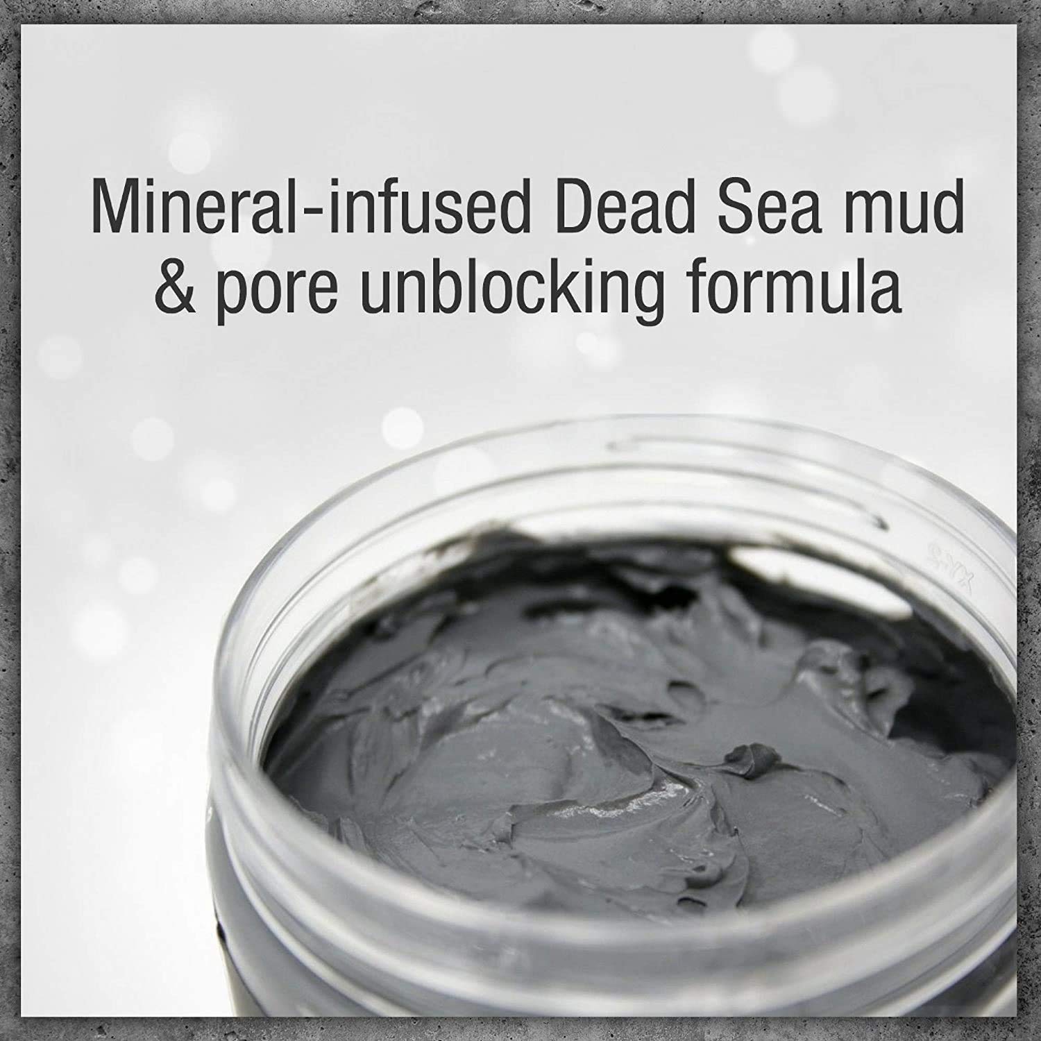 Pure Body Naturals Dead Sea Mud Mask - Face Mask and Body Mud for Acne, Blackheads, and Oily Skin - Facial Self Care for Men and Women - Minimize Pores with Deadsea Mud, Clay, Charcoal - 8.8 Ounce