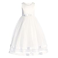 First Communion Dresses for Girls 7-16 1st White Holy Dress Plus Size Vestidos de Primera Comunion para Niñas