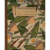 Composition Notebook College Ruled: Vintage Traditional Japanese Meal Illustration | Aesthetic Onigiri Journal for School, College, Office, Work | Wide Lined Composition Notebook College Ruled: Vintage Traditional Japanese Meal Illustration | Aesthetic Onigiri Journal for School, College, Office, Work | Wide Lined Paperback