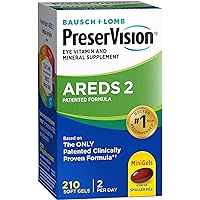 Preser-Vision AREDS 2 Eye Vitamin - Mineral Supplement Mineral Supplement, Contains Lutein, Vitamin C, Zeaxanthin, Zinc & Vitamin E, 210 Softgels Soft Gels，(Pack of 1)