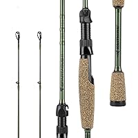 KastKing Spartacus II Fishing Rods - IM6 Graphite Blanks Casting & Spinning Rods, 2-Piece Rods with Extra Tip Section, PTS Power Transition System, KastFlex Technology, Rubber Cork Handle