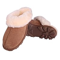 MH MYLUNE HOME Australian Sheepskin Slippers for Women - Luxuriously Soft and Reliable Ideal for Indoor and Outdoor Use - Shearling and Sheepskin Mule Slippers for Women