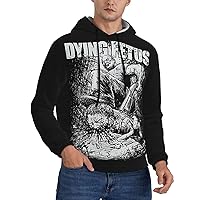 Dying Fetus Hoodies Mens Casual Soft Graphics Lightweight Pullover Hoodie Workout Sweatshirt