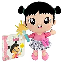 YumiAmi Soft Plush Doll - Mei - Educational Rag Doll Includes Early Learning Board Book - Multicultural Preschool Toys for Diversity Education - Toddler Gifts - Plush Doll with Detailed Embroidery