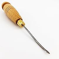 SHANHAITONGWAN 1pc 4#-4 Leather Craft Shoemaker Cobbler Sewing Stitching Hook Needle Awl Tool Professional